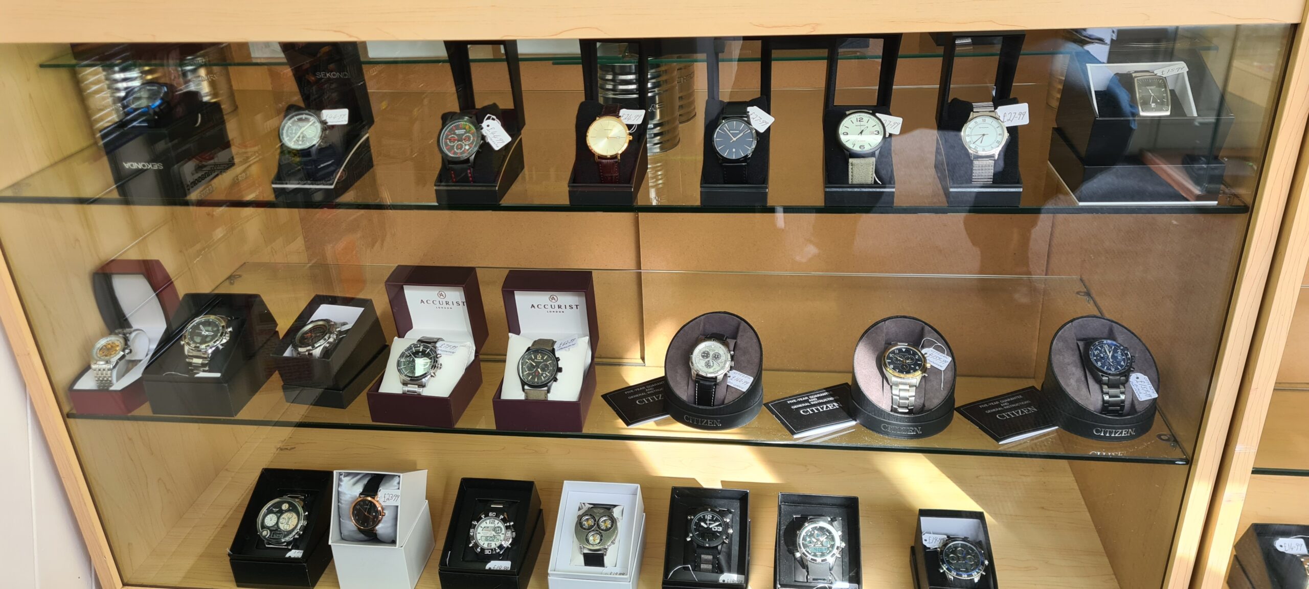 Watches for Sale Display Cabinet